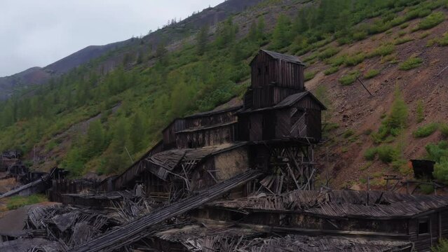 Abandoned processing plant, 4k, 25fps
