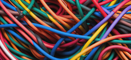 Chromatic Connections: Colorful Cable Vibrance