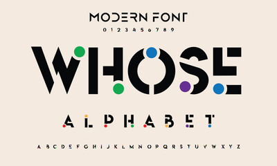 Abstract sport modern alphabet fonts. Typography technology electronic sport digital game music future creative font. vector illustration