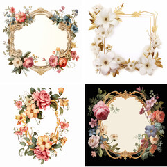 invitation rose watercolor wedding romantic birthday greeting graphic elegant frame petal drawing