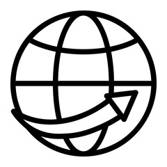 Naklejka premium international delivery icon