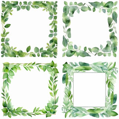 invitation rose ornament watercolor wedding romantic border greeting greenery elegant