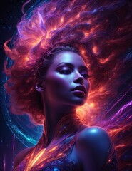 : Epic celestial Goddess in the sky 2