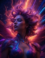  Epic celestial Goddess in the sky 3