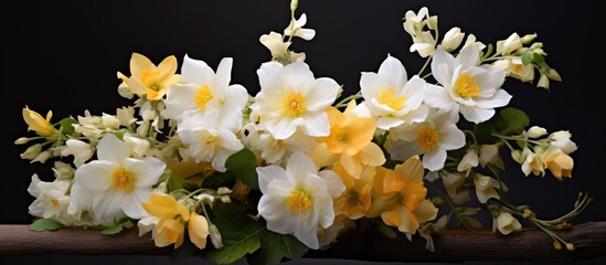 stunning blooms in yellow and white