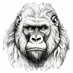 Gorilla Illustration Character