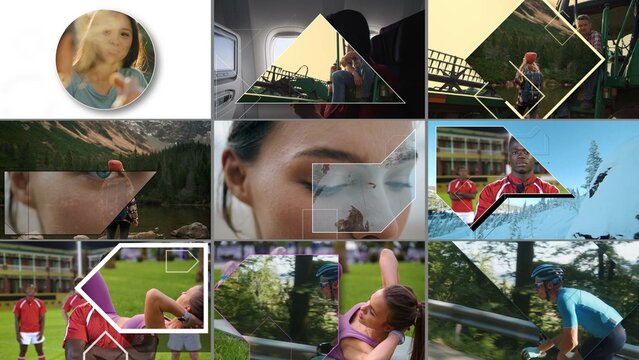 Geometric Shapes Media Transitions