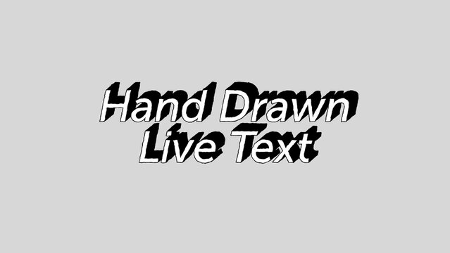 Hand Drawn Live Text for Social Media