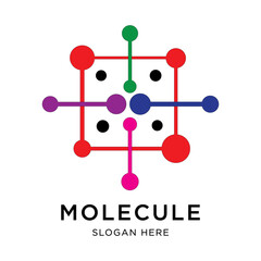 Molecule vector illustration design