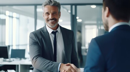 Free photo of businessmen shaking hands