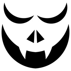 Scary Face Silhouette