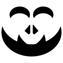 Scary Face Silhouette