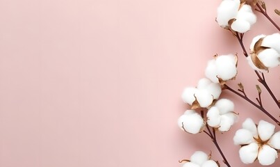 Cotton and Simple Background, 