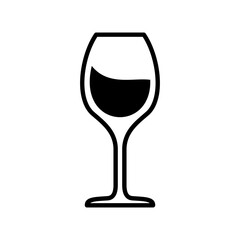 Wine Glass icon vector design templates simple and modern