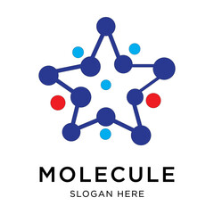 Molecule vector illustration design
