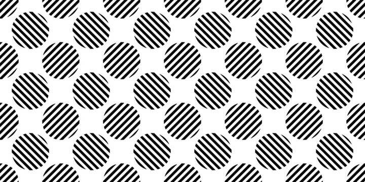 black white dots polka seamless pattern