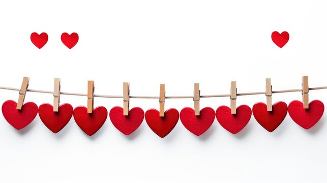 Happy Valentines Day Card Hearts Clothespins, Background Image,Valentine Background Images, Hd