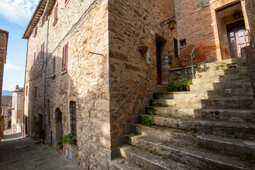 Fototapeta na wymiar Town of Castiglione d'Orcia - Italy