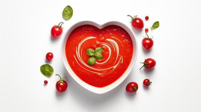 Homemade Valentine Soup Festive Food Tomato, Background Image,Valentine Background Images, Hd