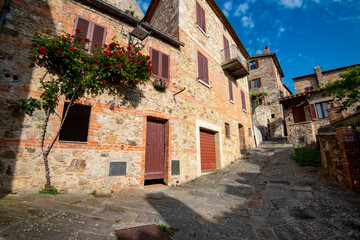 Fototapeta na wymiar Town of Castiglione d'Orcia - Italy
