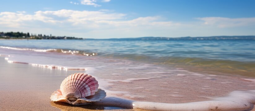 Shell on the Fonte da Telha Beach in Lisbon Portugal