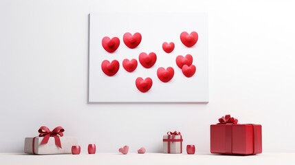 Romantic Valentines Day Background Hearts Present , Background Image,Valentine Background Images, Hd