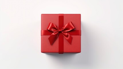 Top View Gift Box Red Heart, Background Image,Valentine Background Images, Hd