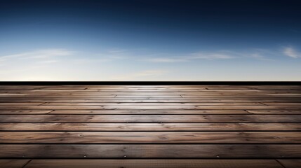 Naklejka na ściany i meble Empty Wooden Deck Table Over Rustic Photorealistic, Background Image,Valentine Background Images, Hd