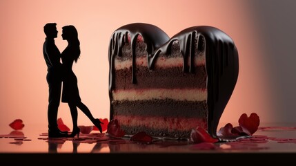 Valentines Day Greeting Card Delicious Sweet , Background Image,Valentine Background Images, Hd