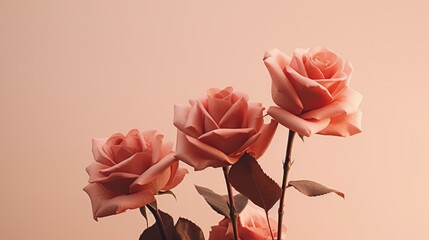 Beautiful Rose Flowers Aesthetic Minimalist Flower, Background Image,Valentine Background Images, Hd