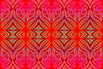 Luxurious colourful gradient modern Chinese oriental simple and aesthetic line art pattern for presentation template background 