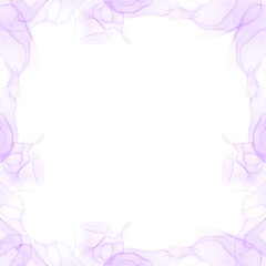 Fototapeta na wymiar Abstract Purple Ink Frame