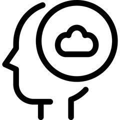 cloud mind icon