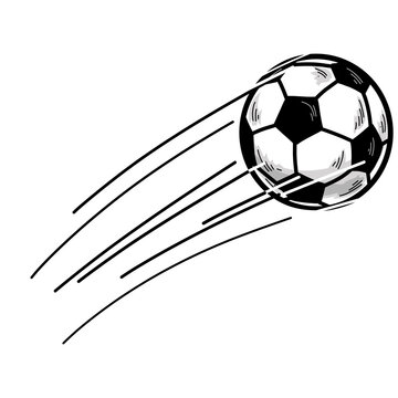Soccer Ball Football Bounce Doodle Drawing Illustration