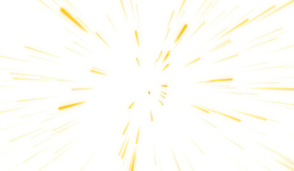 zoom anime yellow-orange speed line for comic
