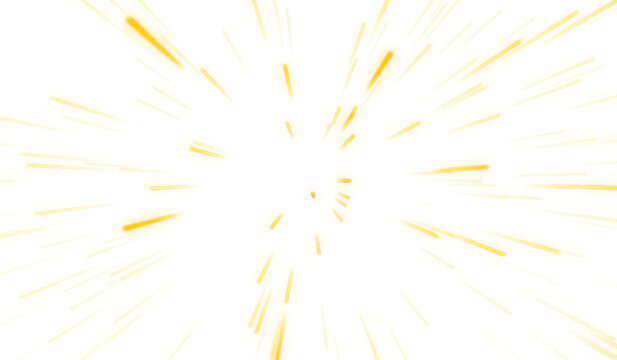 zoom anime yellow-orange speed line for comic
