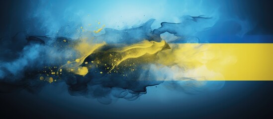 Digitally rendered flag and typography scene as a tribute to Sweden - obrazy, fototapety, plakaty