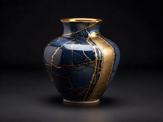 Ephemeral Beauty: Kintsugi-Inspired Ceramic Vase