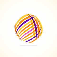 Abstract circle logo - minimalist emblem, timeless and universal shape of circle. Unique logo represent range of brands and concepts, encapsulating simplicity and creativity in single, iconic image