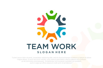 global community logo icon symbol of community ,teamwork, family,and business group.