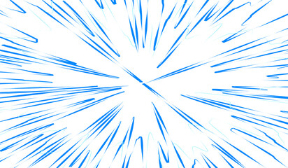  zoom anime blue speed line for comic
