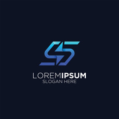 S alphabet iron company logo