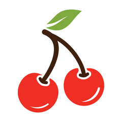 free vector cherry logo template