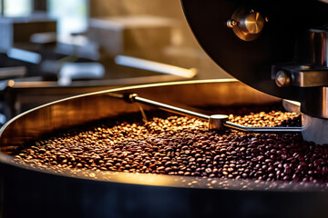 Roasting revelations: techniques that shape the flavor of our coffee. coffee being roasted