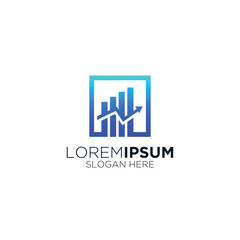 simple gradient diagram logo