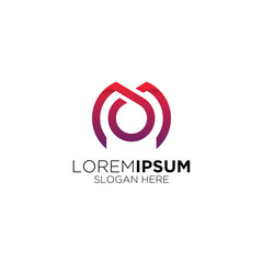 creative modern circle pattern logo design