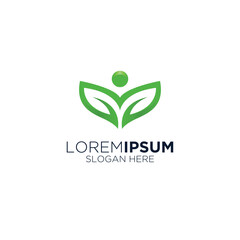 natur green leaf fertilizer business logo