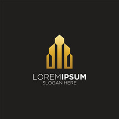 elegant building architect logo