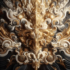 background with gold ornament