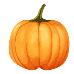 Watercolor Pumpkin. Fresh and healthy vegetables. Farm vegetables. fall autumn Pumpkin element Png.